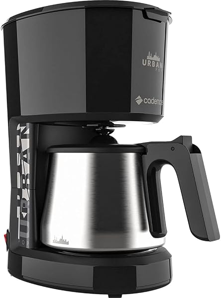 Cafeteira Urban Pop Preto/Inox